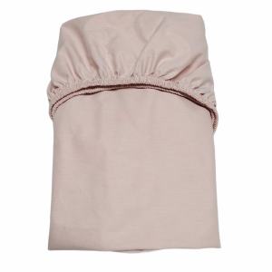 Cearceaf cu elastic roz pudra 60 x 120 cm