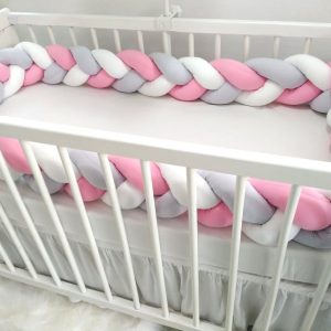 APARATORI IMPLETITE GRI, ALB SI ROZ BONBON