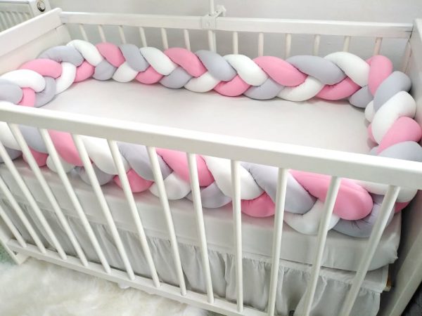 APARATORI IMPLETITE GRI, ALB SI ROZ BONBON