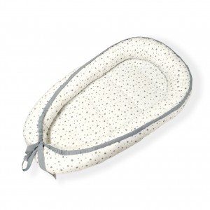 babynest alb stelute gri